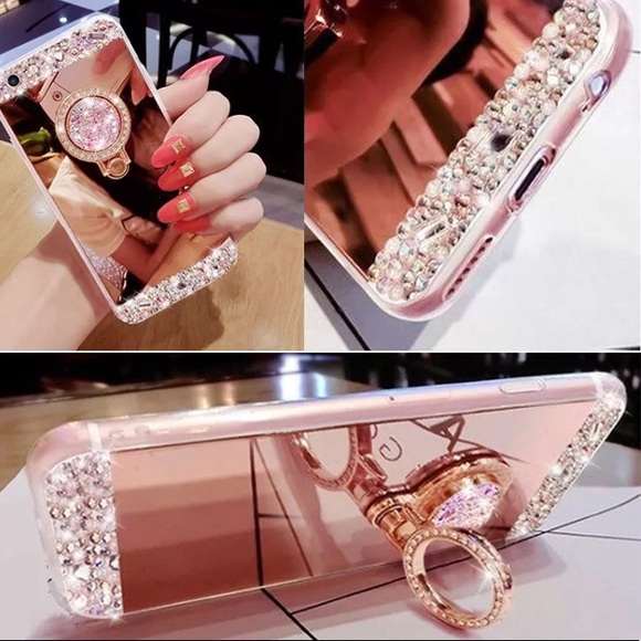 LAST ONE❗️iPhone 7/8  Bling Mirror Case w/ Stand - Picture 4 of 5